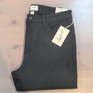 Black High Rise Straight Leg Jeans Size 8